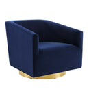 Jaziel Accent Lounge Performance Velvet Swivel Chair