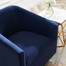 Jaziel Accent Lounge Performance Velvet Swivel Chair