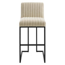 Pedro Channel Tufted Fabric Bar Stool