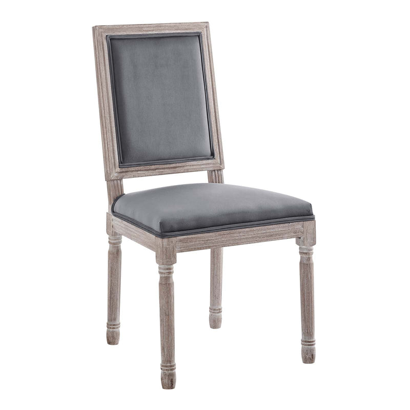 Chase French Vintage Performance Velvet Dining Side Chair