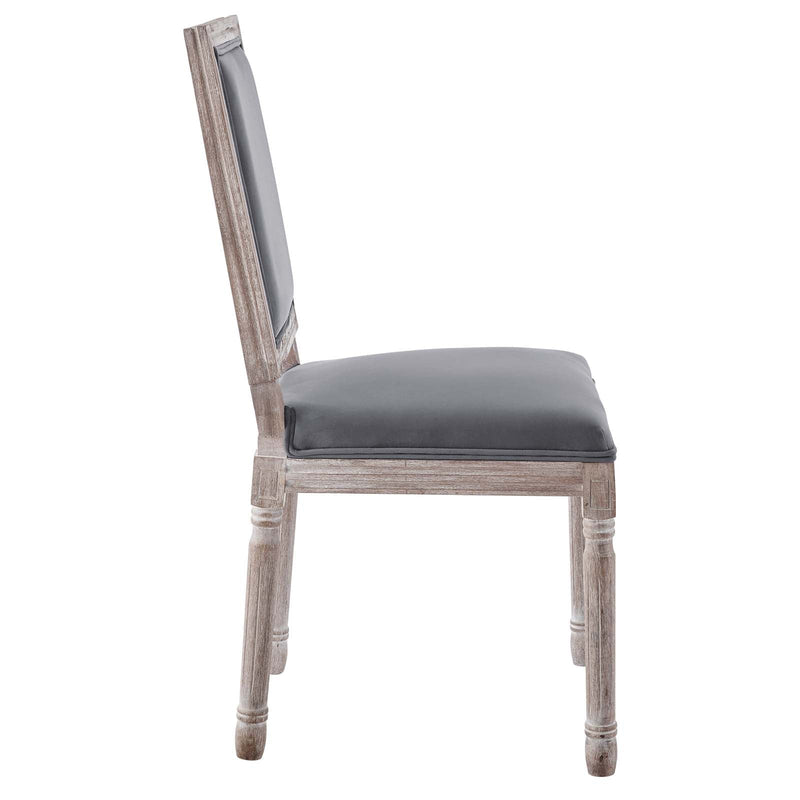 Chase French Vintage Performance Velvet Dining Side Chair