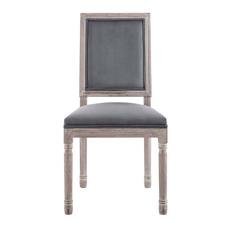 Chase French Vintage Performance Velvet Dining Side Chair