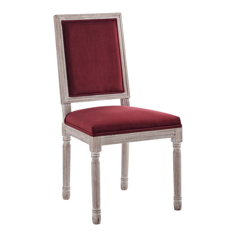 Chase French Vintage Performance Velvet Dining Side Chair
