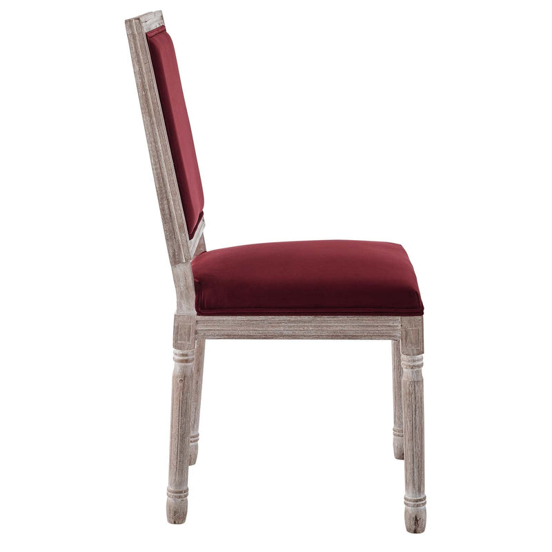 Chase French Vintage Performance Velvet Dining Side Chair