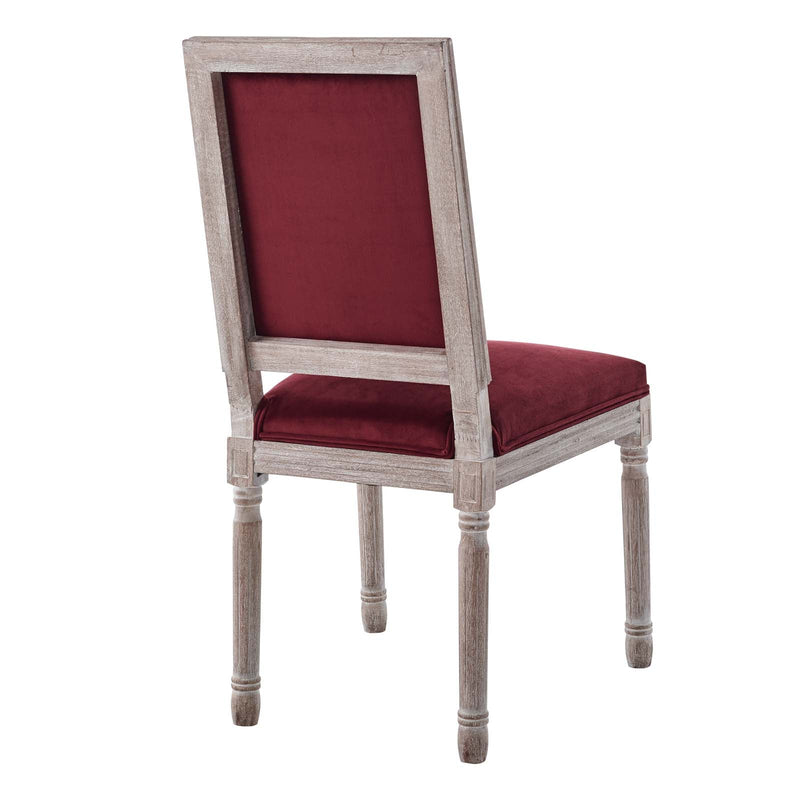 Chase French Vintage Performance Velvet Dining Side Chair