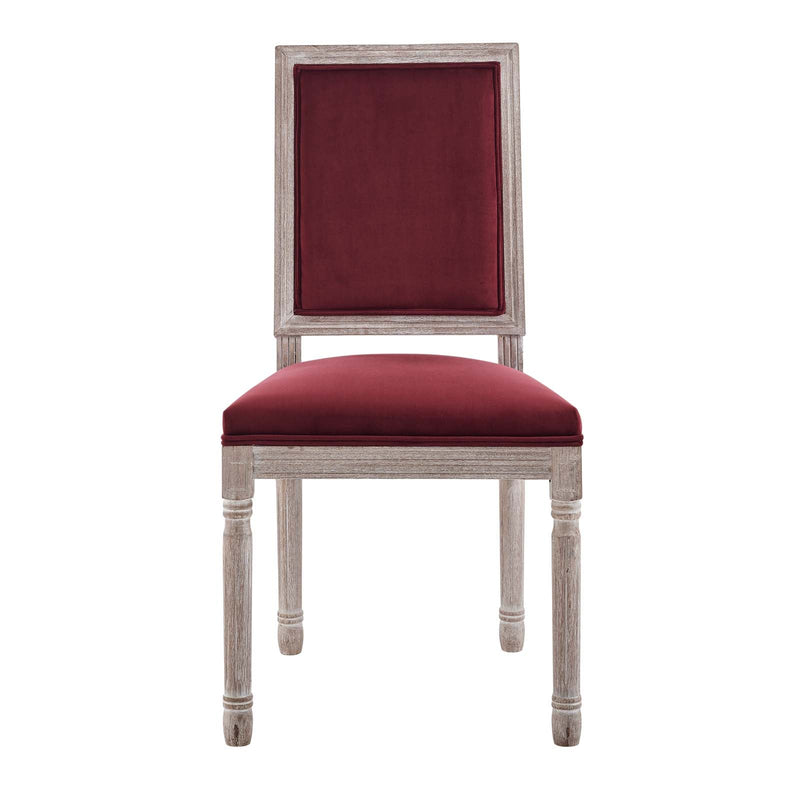 Chase French Vintage Performance Velvet Dining Side Chair