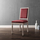 Chase French Vintage Performance Velvet Dining Side Chair