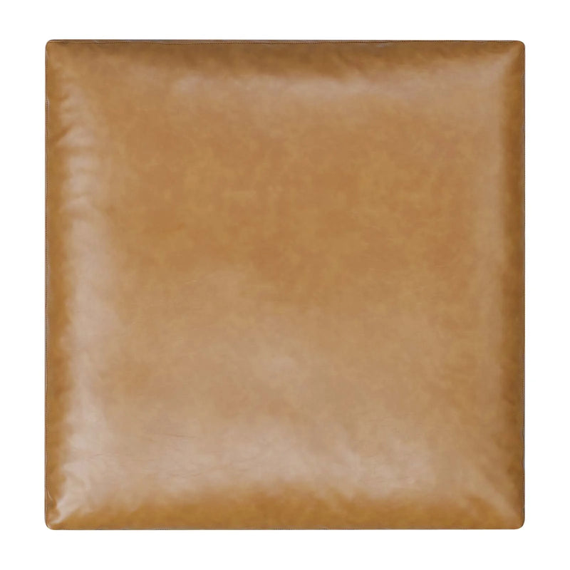 Liberty Down Filled Overstuffed Vegan Leather Ottoman