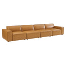 Rhea Vegan Leather 4-Piece Sofa