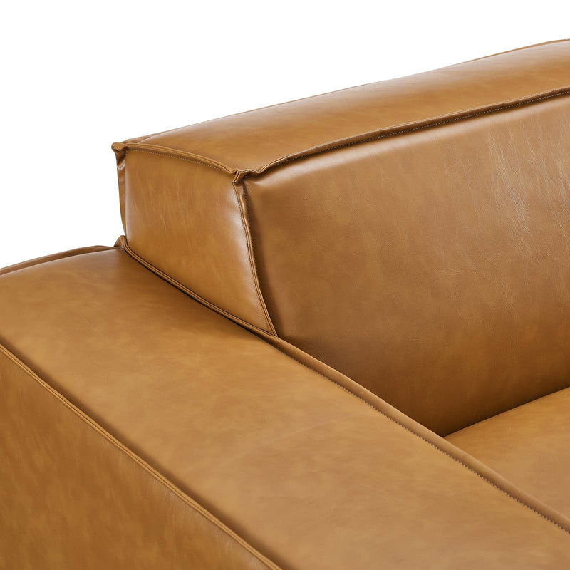 Rhea 6-Piece Vegan Leather Sectional Sofa