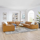 Rhea 8-Piece Vegan Leather Sectional Sofa