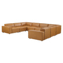 Rhea 8-Piece Vegan Leather Sectional Sofa