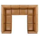 Rhea 8-Piece Vegan Leather Sectional Sofa