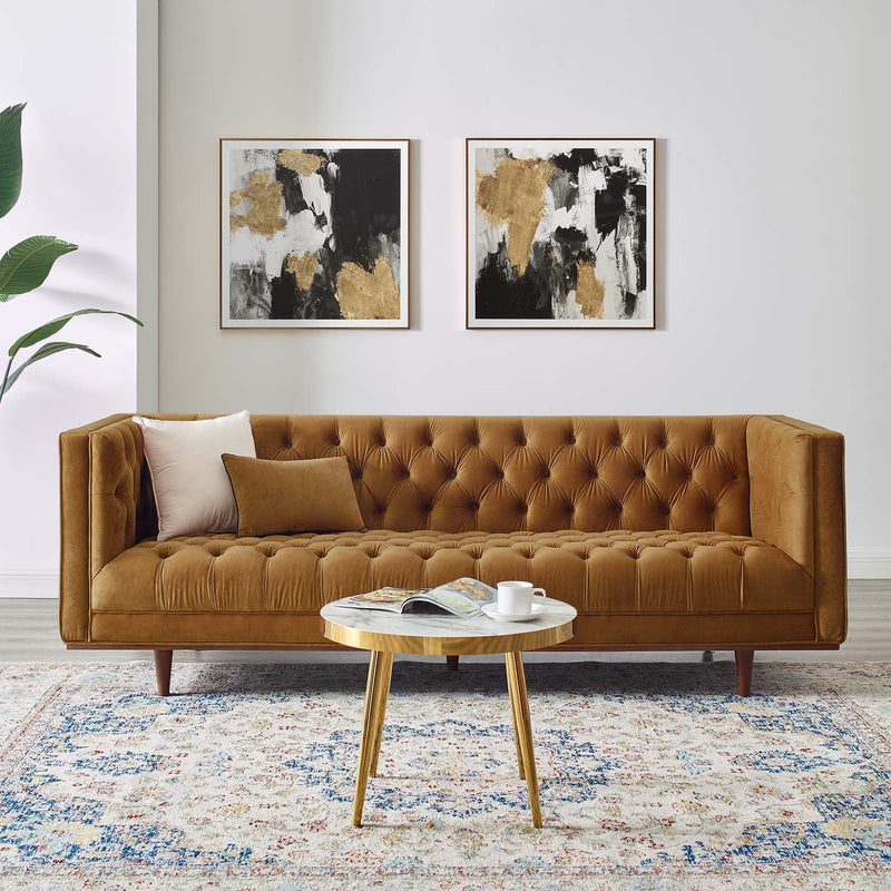 Paityn Tufted Performance Velvet Sofa