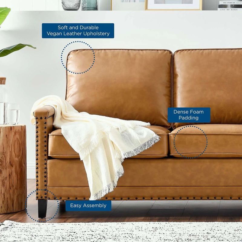 Rivka Vegan Leather Sofa