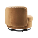 Dilan Tufted Performance Velvet Swivel Chair