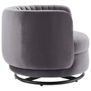 Dilan Tufted Performance Velvet Swivel Chair