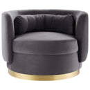 Anderson Performance Velvet Swivel Chair