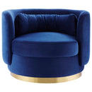 Anderson Performance Velvet Swivel Chair