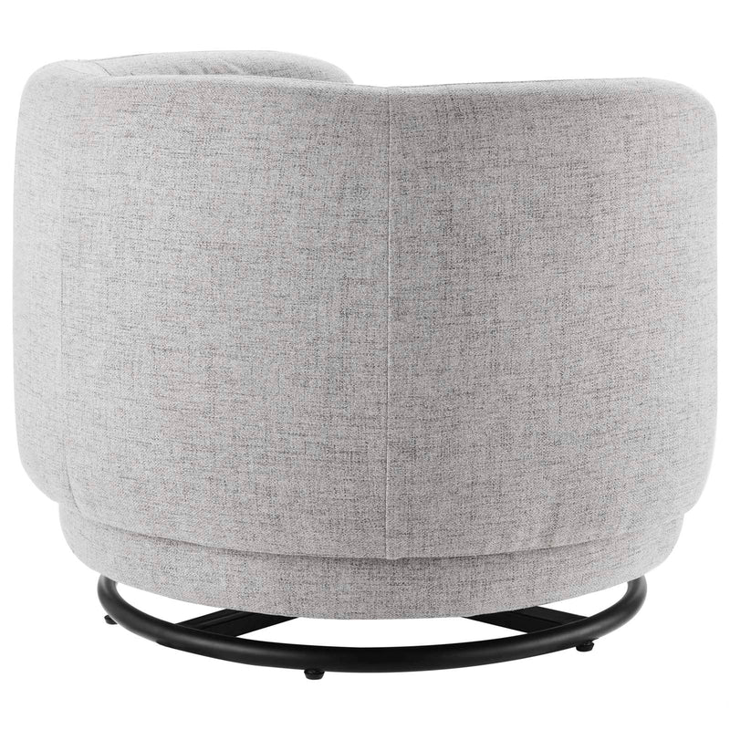 Anderson Upholstered Fabric Swivel Chair