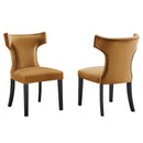 Keira Performance Velvet Dining Chairs - Set of 2