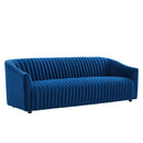 Vincenzo Performance Velvet Channel Tufted Sofa