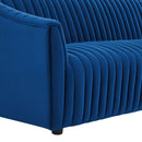 Vincenzo Performance Velvet Channel Tufted Loveseat