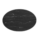Jackson 42" Oval Artificial Marble Coffee Table