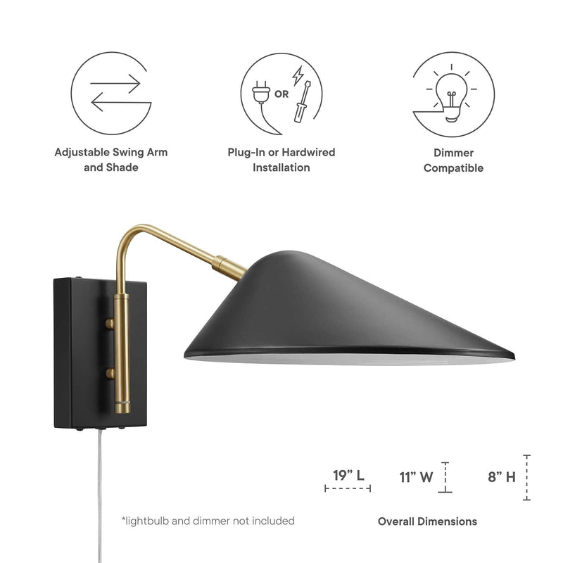 Sarah 7" Swing Arm Wall Sconce