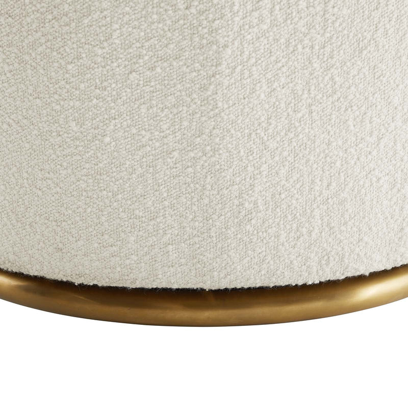 Haley Boucle Upholstered Swivel Chair