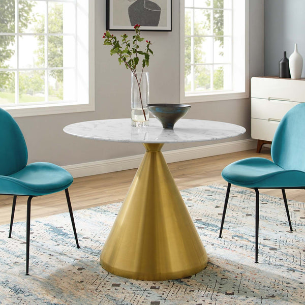 Remi 40" Artificial Marble Dining Table