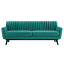 Sonny Channel Tufted Performance Velvet Sofa