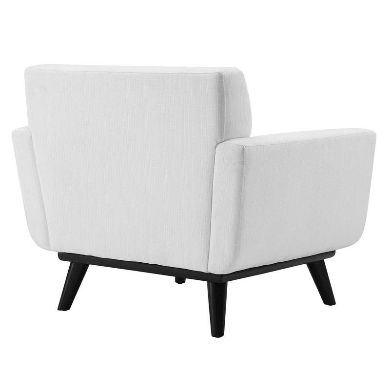 Pedro Channel Tufted Fabric Armchair