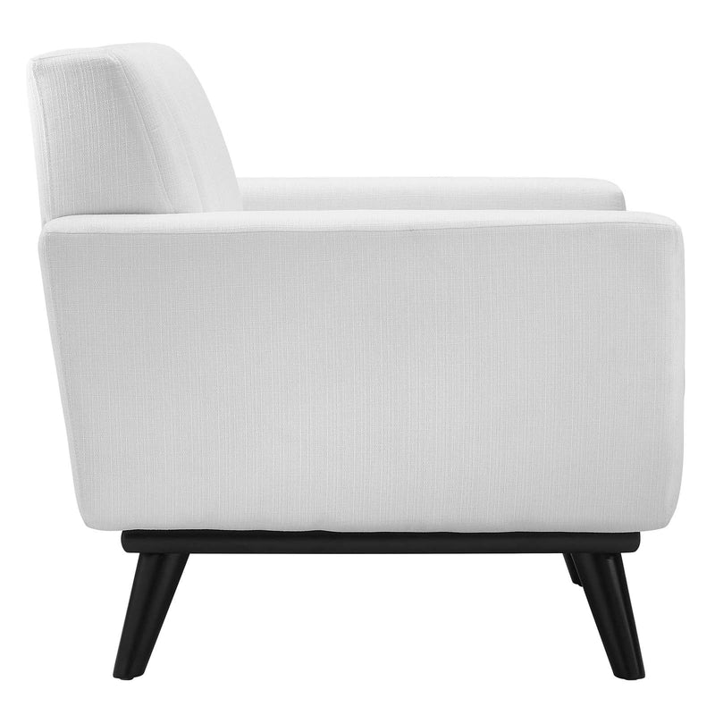 Pedro Channel Tufted Fabric Armchair