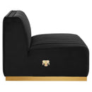 Legacy Channel Tufted Performance Velvet Armless Chair