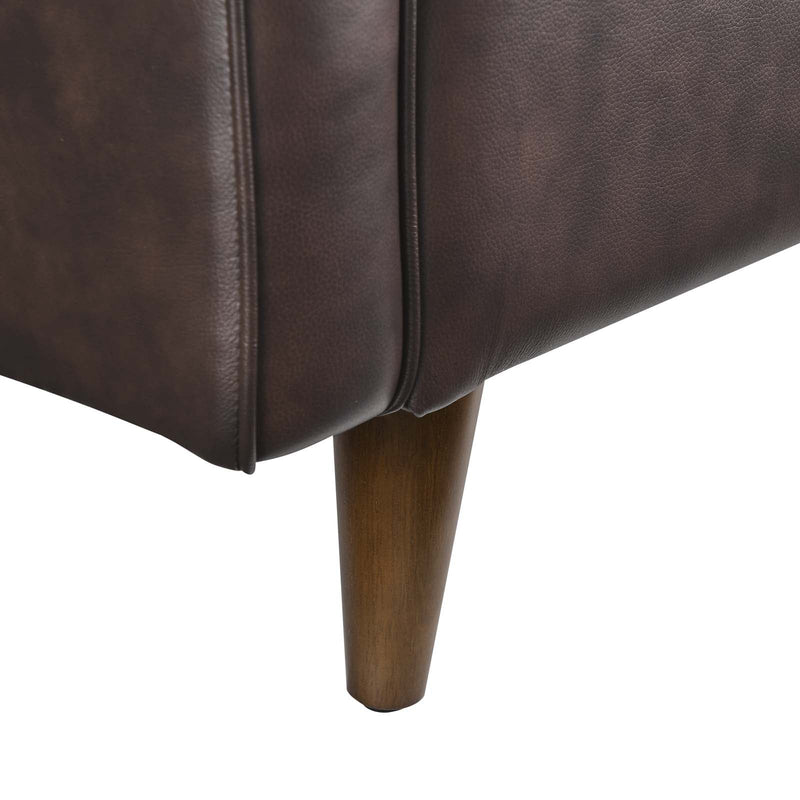 Lillie Genuine Leather Loveseat