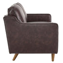 Lillie Genuine Leather Loveseat