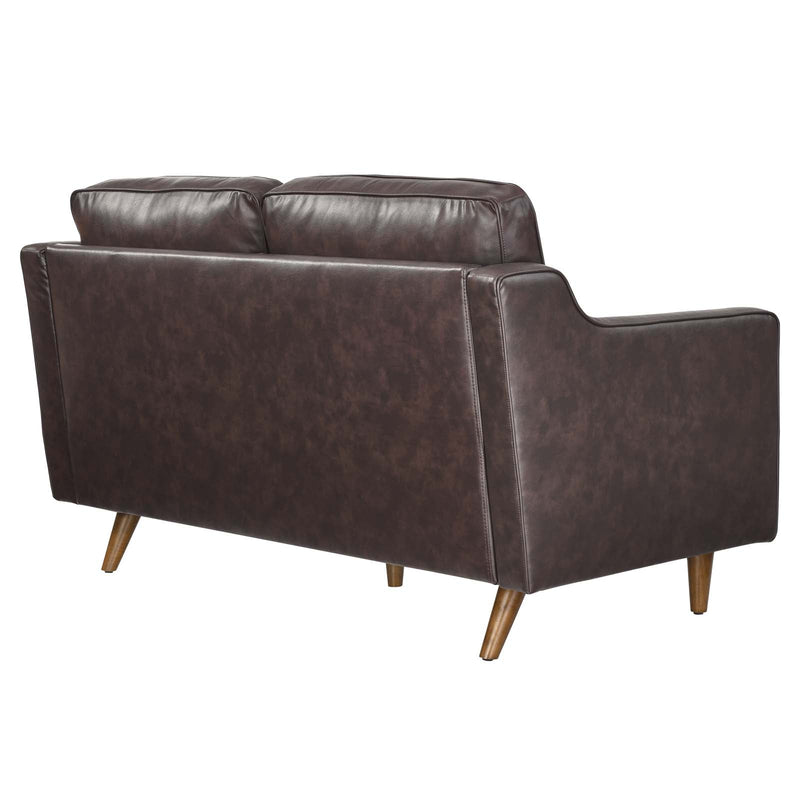 Lillie Genuine Leather Loveseat