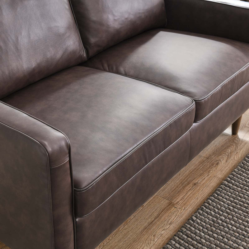 Lillie Genuine Leather Loveseat
