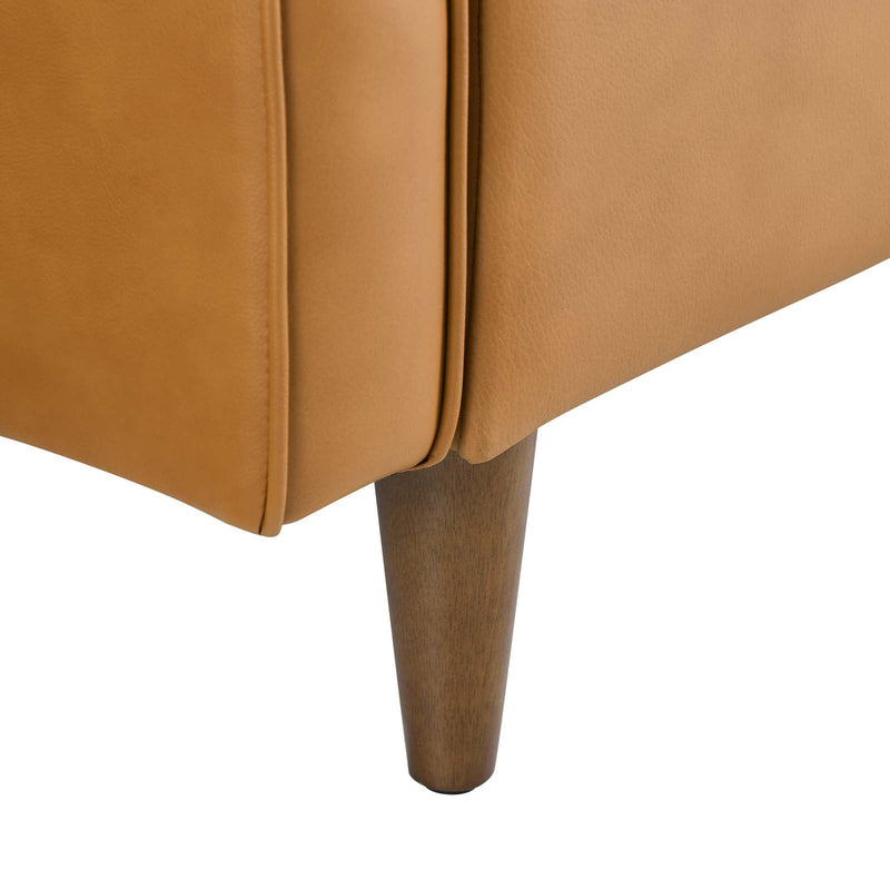 Lillie Genuine Leather Loveseat