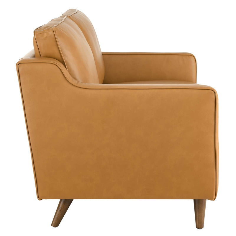Lillie Genuine Leather Loveseat