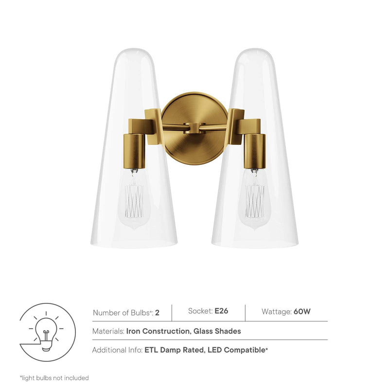 Demi 2-Light Wall Sconce