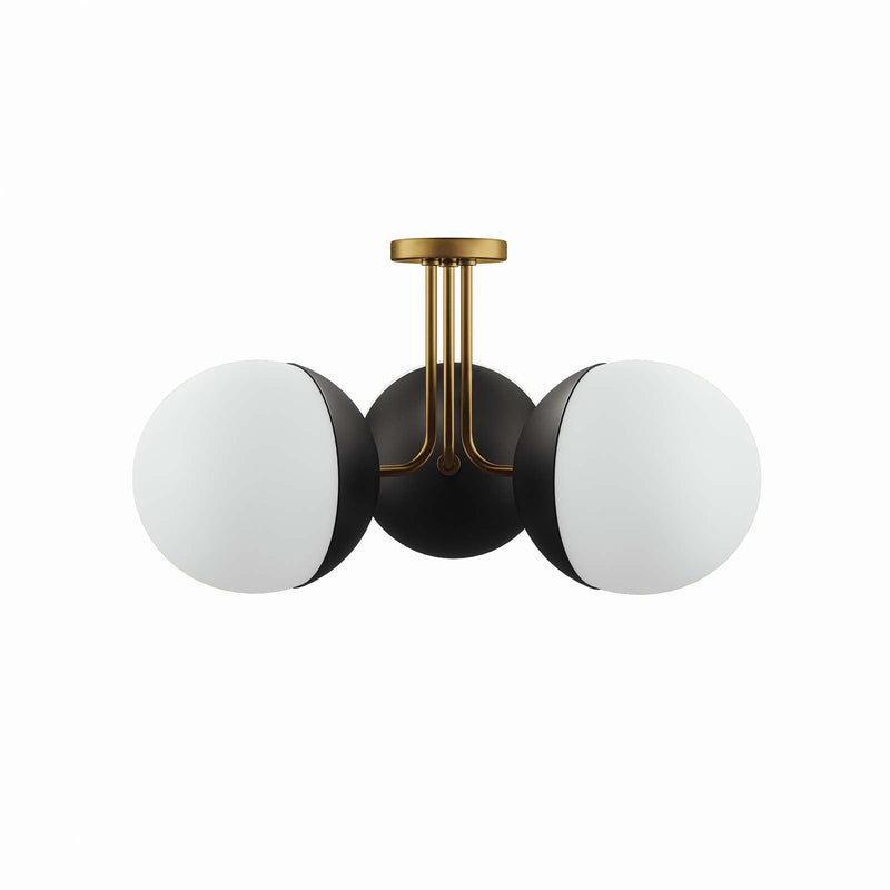 Memphis 3-Light Semi-Flush Ceiling Light