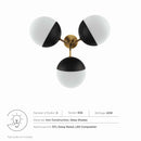 Memphis 3-Light Semi-Flush Ceiling Light