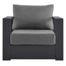 Lionel Outdoor Patio Powder-Coated Aluminum Armchair