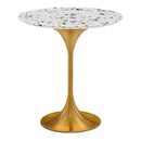 Arianna 20" Round Terrazzo Side Table