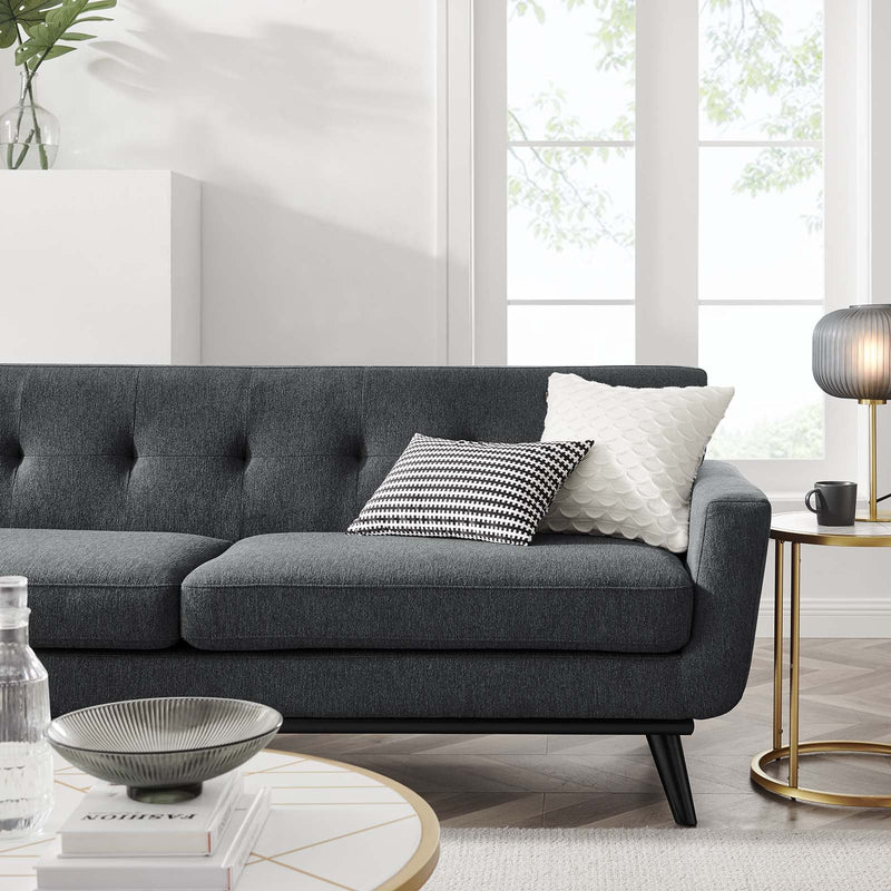Jimena Herringbone Fabric Sofa