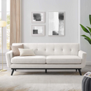 Jimena Herringbone Fabric Sofa