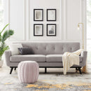 Jimena Herringbone Fabric Sofa