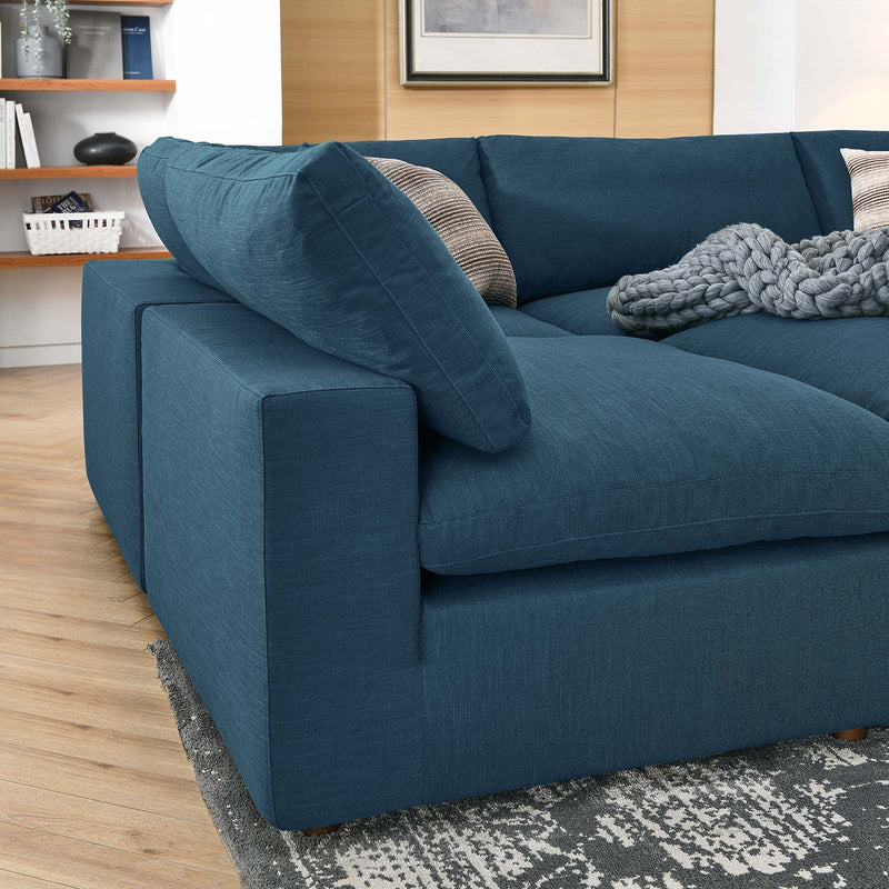 Liberty Down Filled Overstuffed 6-Piece Sectional Sofa